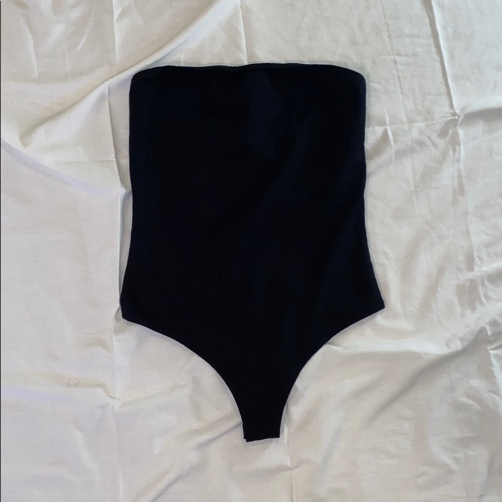 (NWOT) ASOS Black Strapless Bodysuit